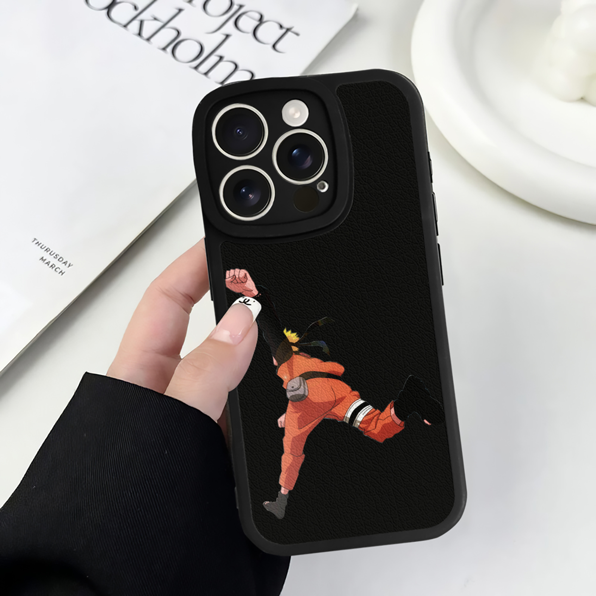 （画像用） NARUTO -ナルト- うずまき ナルト Uzumaki Naruto 【iPhone 16シリーズ対応】シリコンスマホケース（レザー調） 材質：シリコン